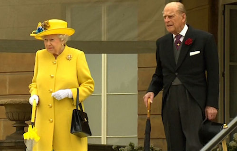 Britská královna Alžběta II. a princ Philip