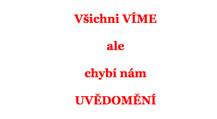 uvědomění