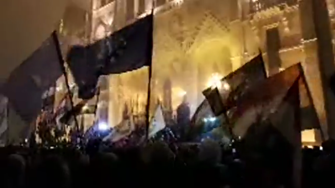 Demonstrace budapešť