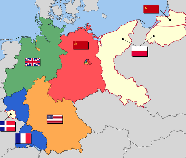 Okupační území ruska po WWII