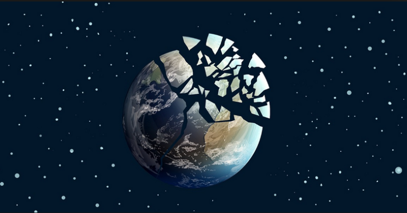 Zničená planeta Země