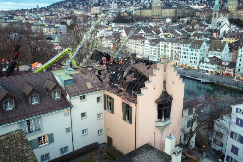 Sídlo největší curyšské zednářské lóže vyhořelo